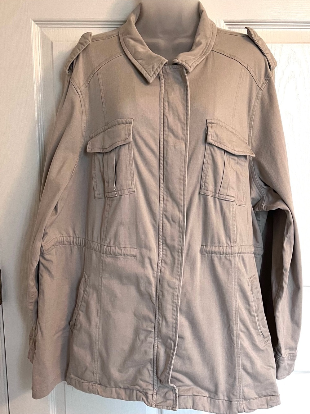 Torrid Tan Vintage Vibe Military Utility Anorak Jacket Size 3X